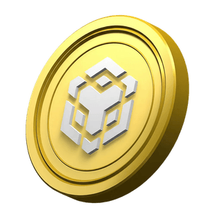 Nell’area della fiducia comunitaria, elemento decorativo della coin BNB di Binance