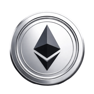 Elemento visivo sospeso della coin di criptovaluta Ethereum ETH